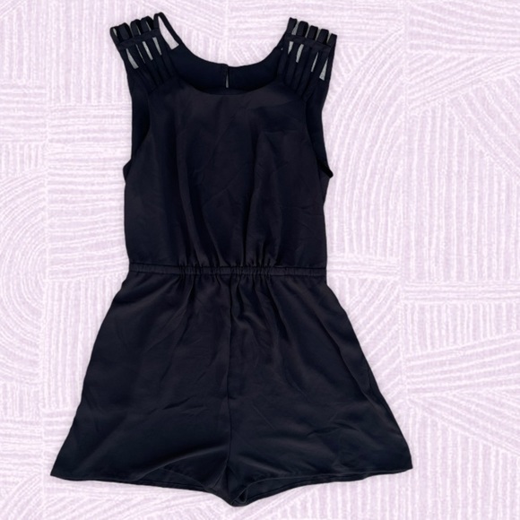 Sparkle And Fade Black Romper Urban Outfitters S - Picture 1 of 4